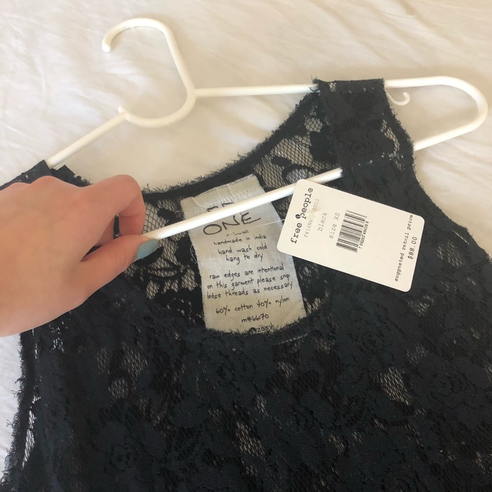 Free people black lace dress - Picture 2 of 4
